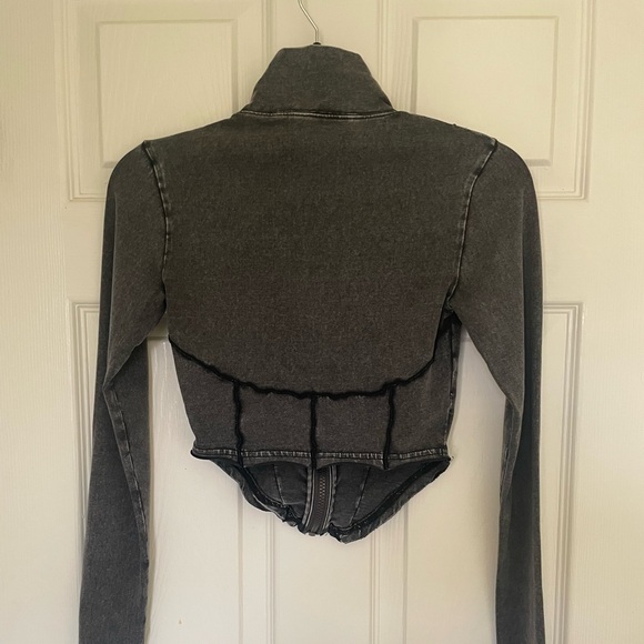 UO Out From Under Harper Corset Zip Up Top- S/P - Picture 5 of 6